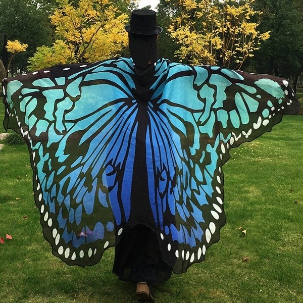 Mode Coloré Butterfly Wing Cape Scarf Halloween Gift