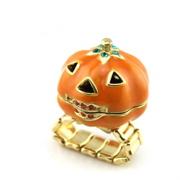 Mignon Halloween Pumpkin Bague pour Enfant