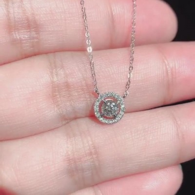 Ronde S925 Argent Sterling Collier