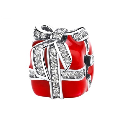 Rouge Gift Box Breloque Argent Sterling