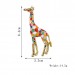 Colorful Giraffe Single Needle Brooch