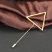 Simple Triangle Single Needle Brooch