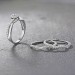 Round Cut White Sapphire S925 Silver Halo 3 Piece Ring Sets
