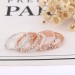 Round Cut Rose Gold & Silver White Sapphire Sets