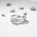 Cool 925 Sterling Silver White Sapphire Engagement Rings