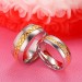 Gold & Silver Titanium Steel Promise Rings for Couples