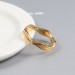 Round Cut White Sapphire Gold Titanium Steel Promise Rings for Couples