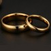 Titanium Steel Gold Promise Rings for Couples