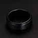 Tungsten Simple Cool Black Men's Ring