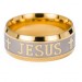 Gold Jesus Christian Cross Prayer Band