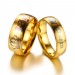 King & Queen Gold Titanium Couple Rings