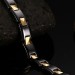 Black and Gold 925 Sterling Silver Chain Bracelet