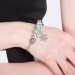 Hearts Snowflake Cyan Accessories S925 Silver Bracelets