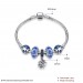 Blue Accessories Flower Pendant S925 Silver Bracelets