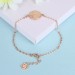 Rose Gold/Silver/Gold Love You Round Pendant S925 Silver Bracelets