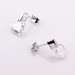 Heart Cut White Sapphire S925 Silver Earrings