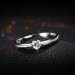 Heart Cut White Sapphire S925 Silver Promise Rings