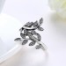 Branch Round Cut White Sapphire S925 Silver Promise Rings