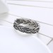Round Cut White Sapphire S925 Silver Infinity Rings
