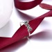 Love Round Cut White Sapphire S925 Silver Promise Rings