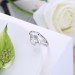 Gorgeous Round Cut White Sapphire S925 Silver Engagement Rings