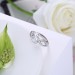 Lovely Round Cut White Sapphire S925 Silver Engagement Rings