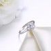 Round Cut White Sapphire Gorgeous S925 Silver Engagement Rings