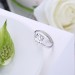 Shining Round Cut White Sapphire S925 Silver Engagement Rings