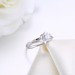 Shining Round Cut White Sapphire S925 Silver Engagement Rings