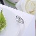 Round Cut White Sapphire Cute S925 Silver Engagement Rings
