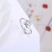 Round Cut White Sapphire Nice S925 Silver Engagement Rings