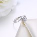 Round Cut White Sapphire Nice S925 Silver Engagement Rings