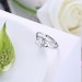 Round Cut White Sapphire Elegant S925 Silver Engagement Rings