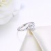 Elegant Round Cut White Sapphire S925 Silver Engagement Rings