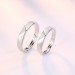 Lozenge Glossy Adjustable Couple Rings