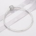 Pave Crystal Clasp Bracelet Sterling Silver