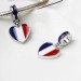 French Flag Charm Sterling Silver