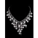 Gorgeous Alloy Clear Crystals Wedding Headpieces Necklaces Earrings Set