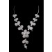 Hot Sale Alloy Clear Crystals Flower Wedding Headpieces Necklaces Earrings Set