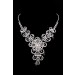 Hot Sale Beautiful Alloy Clear Crystals Wedding Headpieces Necklaces Earrings Set