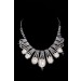 Nice Alloy Clear Crystals Pearls Wedding Headpieces Necklaces Earrings Set