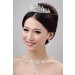 Stunning Alloy Clear Crystals Wedding Headpieces Necklaces Earrings Set