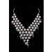 Very Charming Alloy Clear Crystals Pearls Wedding Headpieces Necklaces Earrings Set