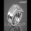 360° - Lajerrio Princess Cut White Sapphire 925 Sterling Silver Halo Bridal Sets